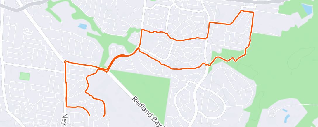 Map of the activity, Base Run