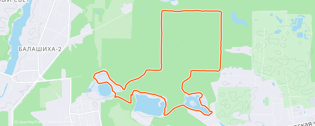 Карта физической активности (Трейлраннинг (день))