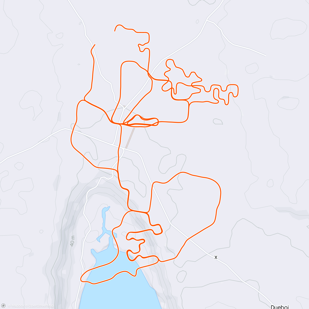 Map of the activity, Zwift - Z2 Cadence Changes in Makuri Islands