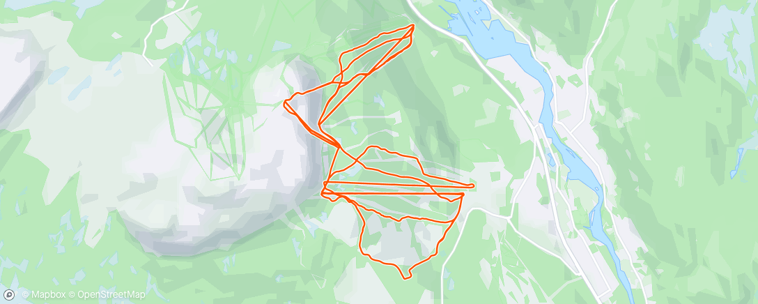 Map of the activity, Ski i Trysil