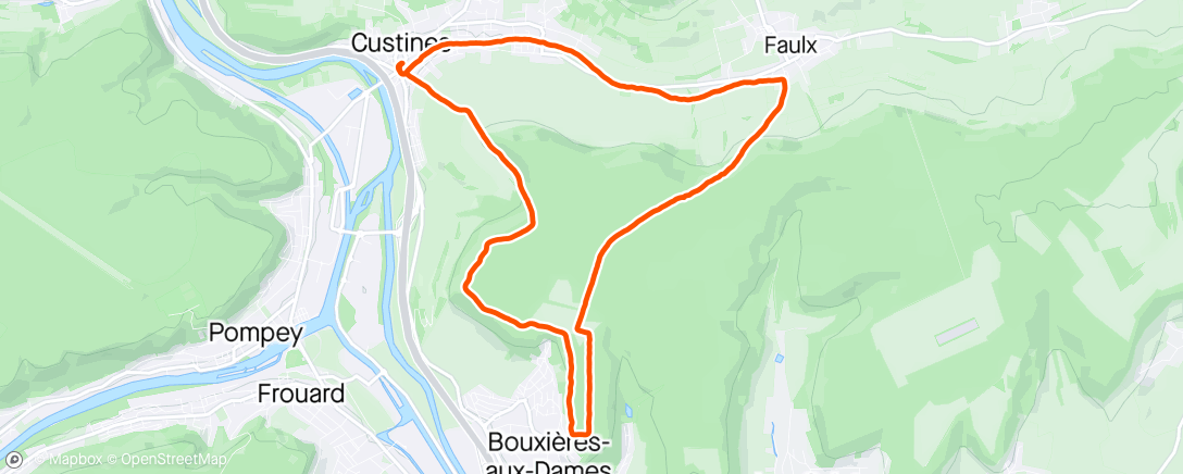 Map of the activity, Randonnée du 1er mai