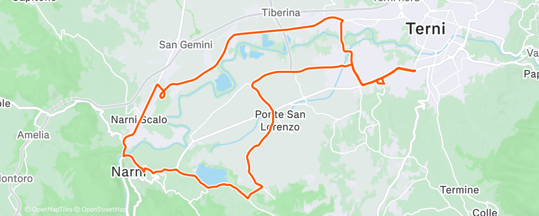 Карта физической активности (Pedalata pomeridiana)