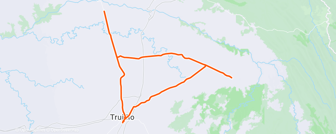 Map of the activity, Bicicleta por la mañana