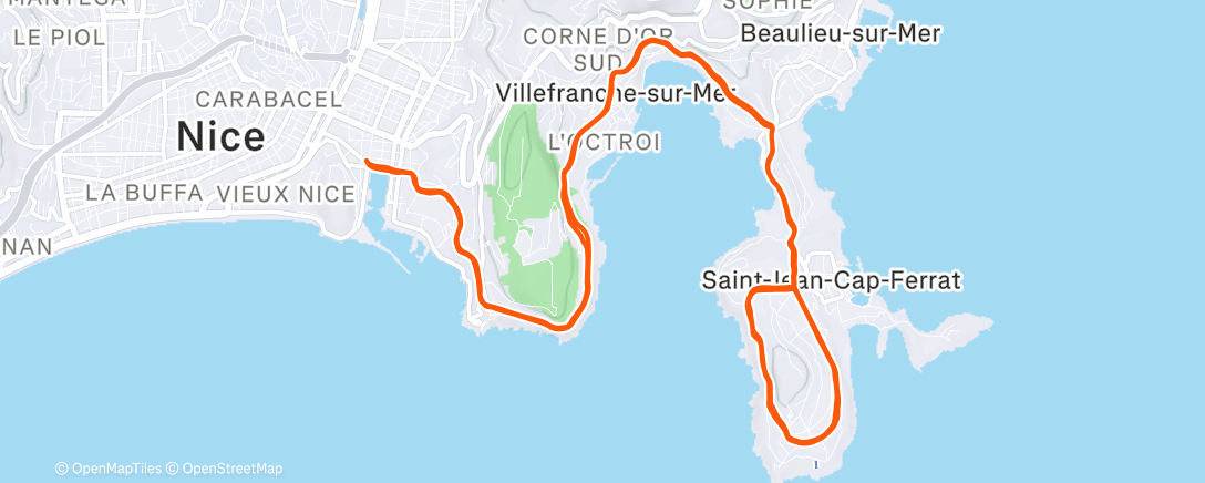 Karte der Aktivität „Lunch Ride”