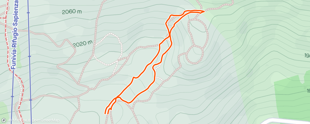 Mapa da atividade, Lunch Hike