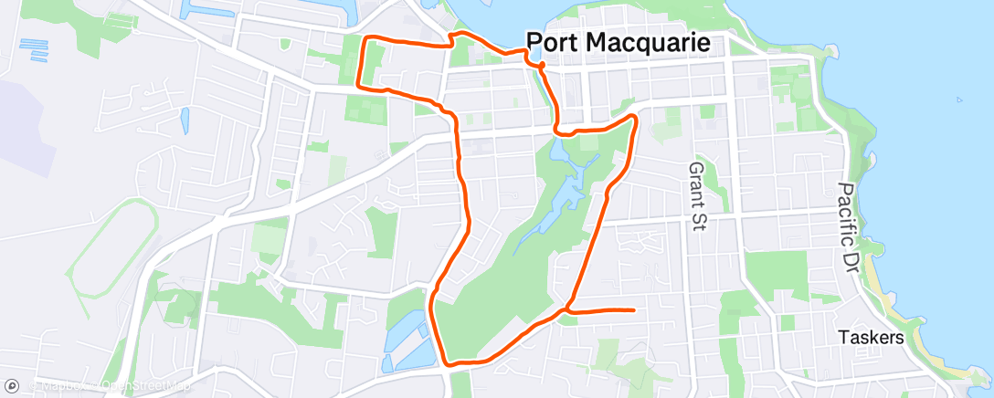 Map of the activity, Afternoon loop