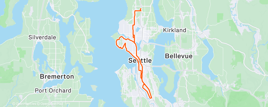 Карта физической активности (Cycling)