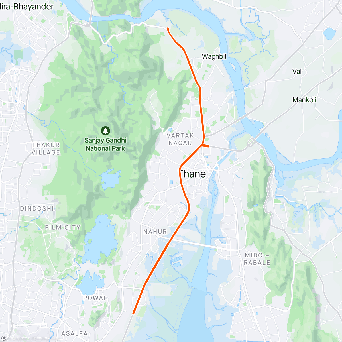 Karte der Aktivität „Ghatkopar loop”