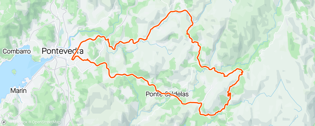 Map of the activity, Bora/As Ermitas/Pontecaldelas