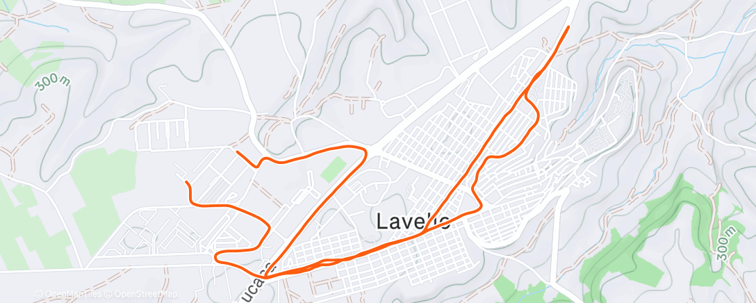 Map of the activity, Camminata mattutina