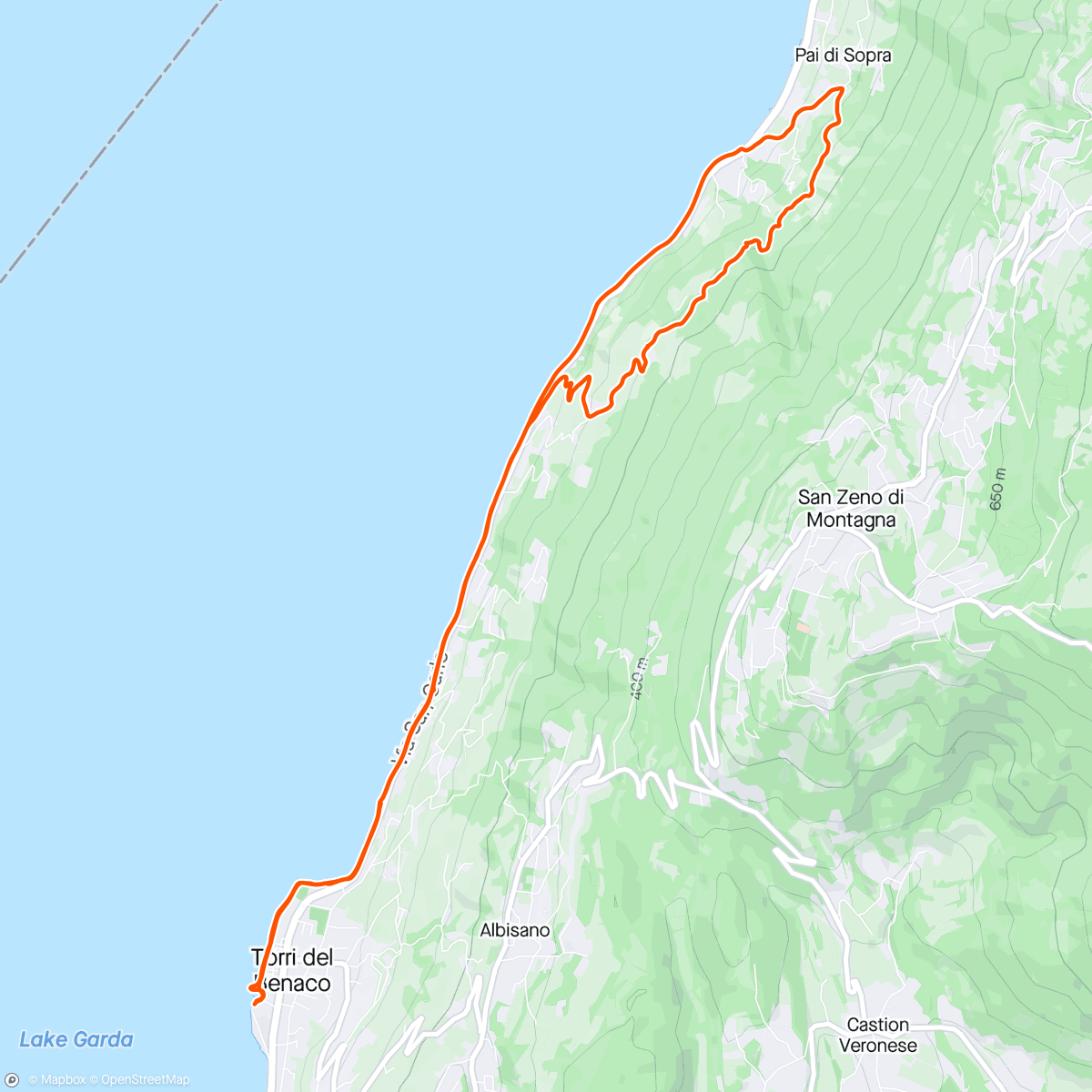 Map of the activity, Lake Garda 🫶
