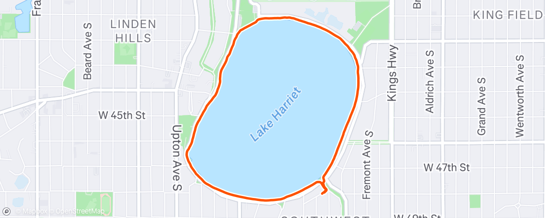 Map of the activity, Afternoon Walk