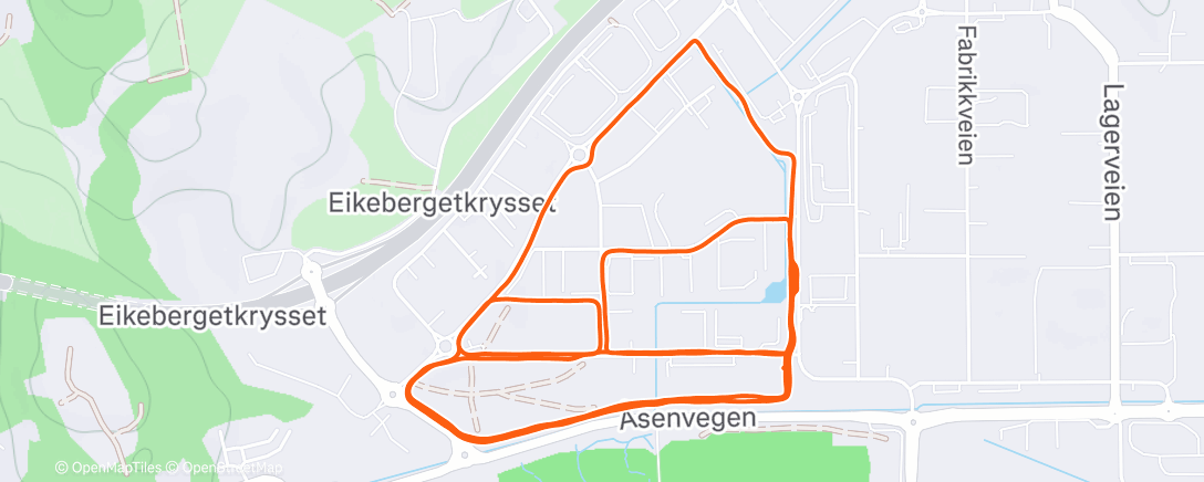 Map of the activity, 🌗✨🏃🏼‍♀️