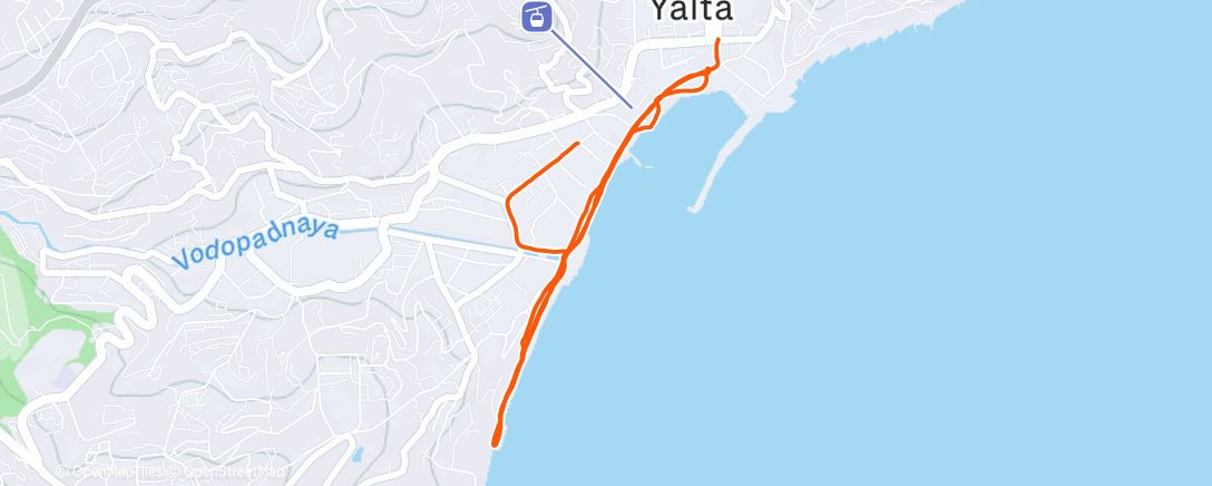 Map of the activity, Полуденный забег