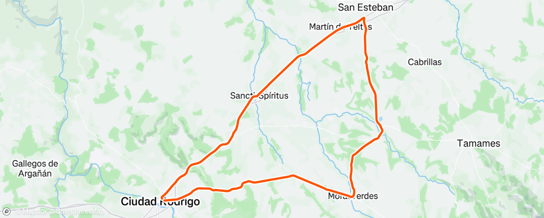 Map of the activity, Morning Ride