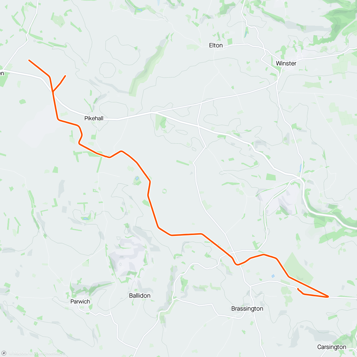 Mapa da atividade, No-hill High Peak Trail ride with Ted