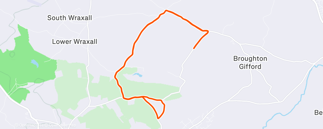 Map of the activity, Easy 10km