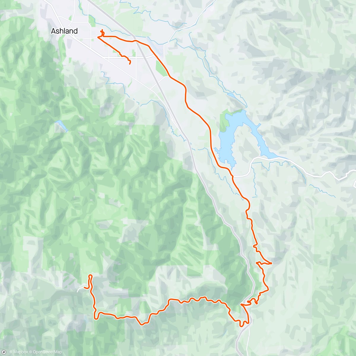 Map of the activity, Last day of Mt A. Time for a ride!