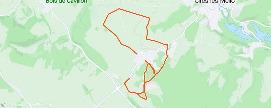 Map of the activity, Morning Trail Run...
😅