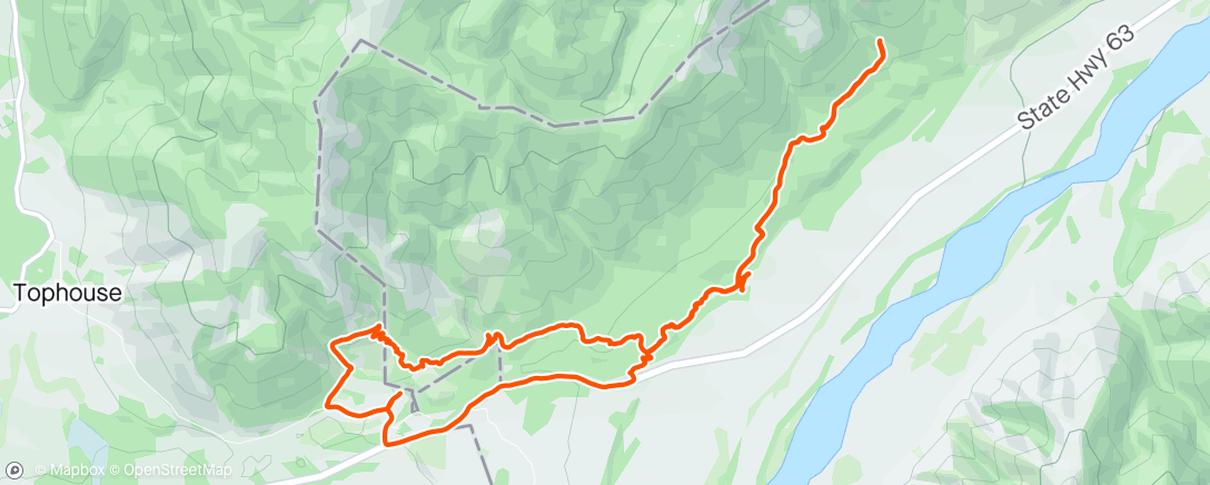 Map of the activity, Morning Mountain Bike Ride… what’s up
Doc