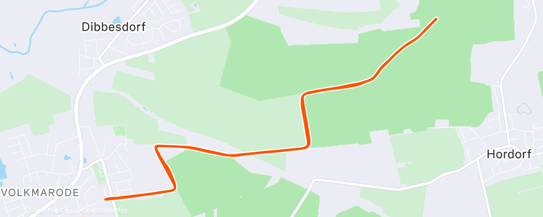 Map of the activity, Morning Run
