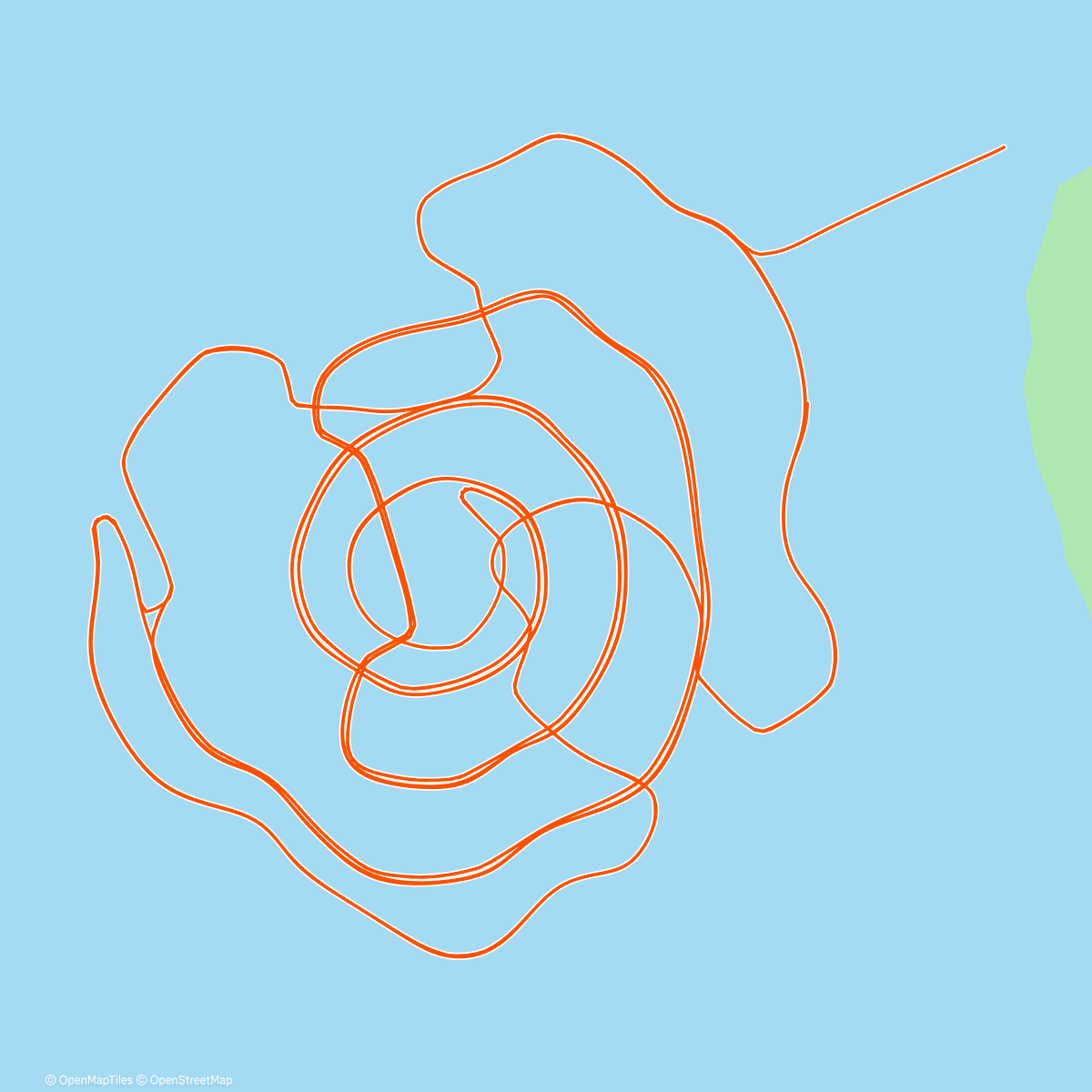 Map of the activity, Zwift - 40/20's #1 on Whole Lotta Lava in Watopia