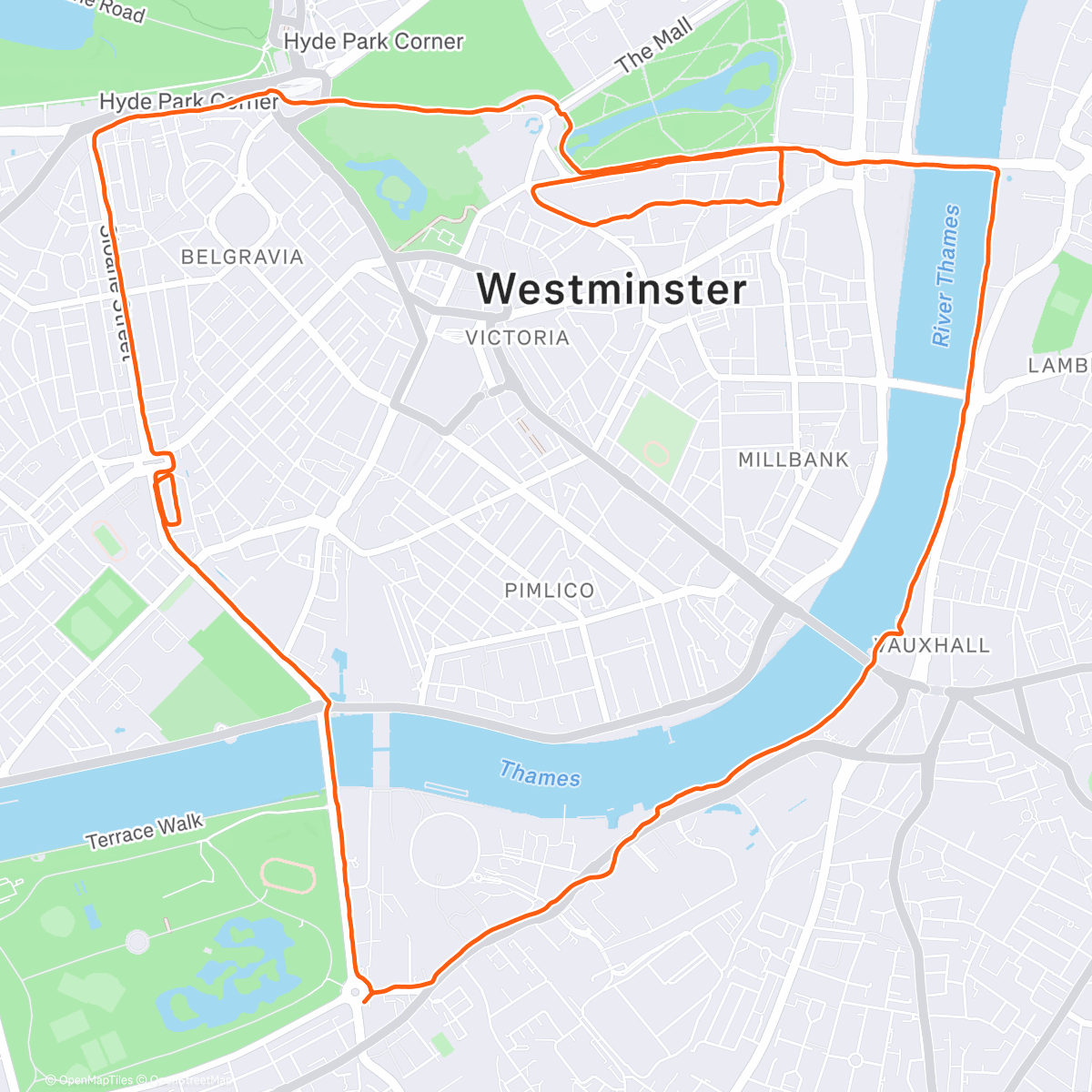 Map of the activity, 404 Pizza