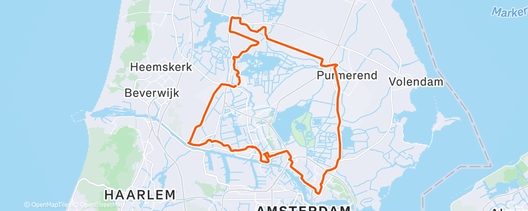 Map of the activity, Lunch Ride