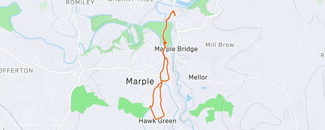 Map of the activity, Triple FC pram run