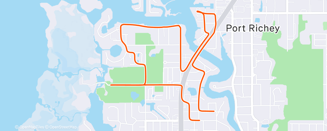 Карта физической активности (Afternoon Ride)