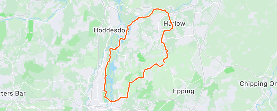 Карта физической активности (Lunch Mountain Bike Ride)