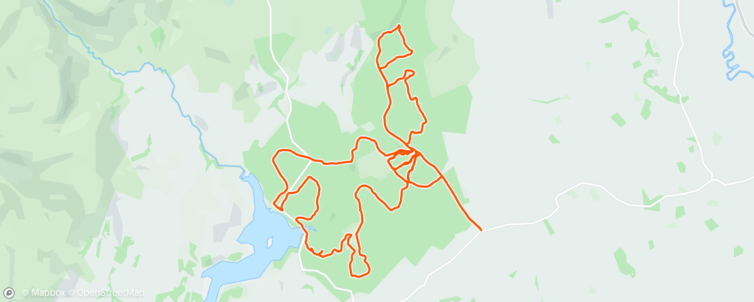 Map of the activity, Lunch Ride