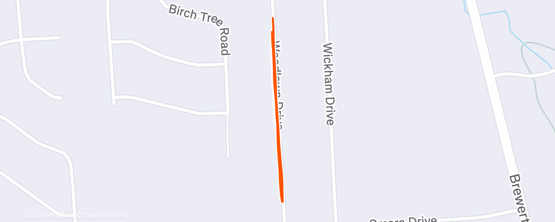 Map of the activity, Morning Walk