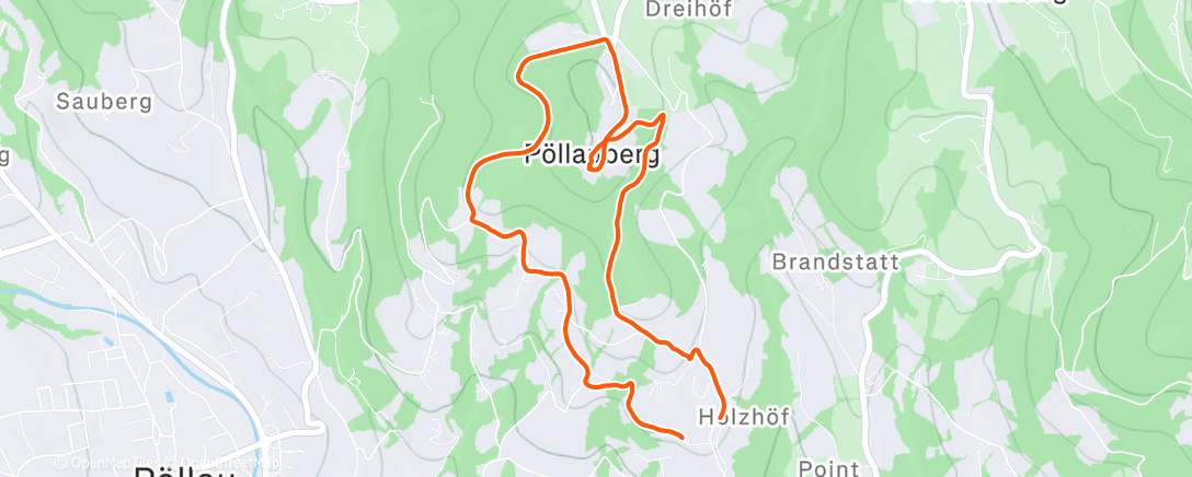 Карта физической активности (Lauf am Morgen)