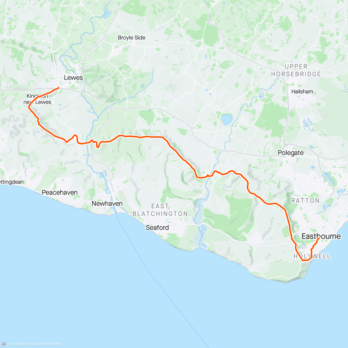 「Amber's Patina sponsored bike ride」活動的地圖