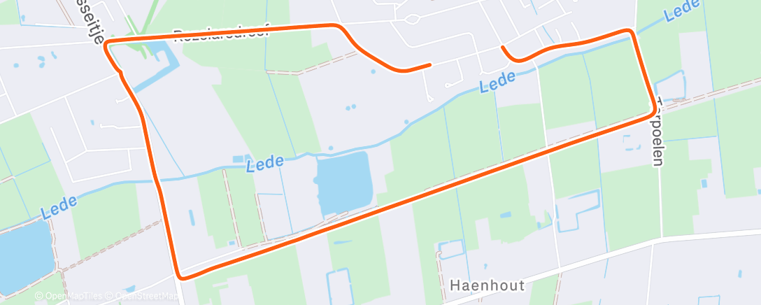 Map of the activity, Walking in the dark