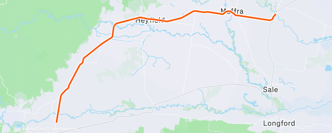 Mapa de la actividad (Afternoon Ride)