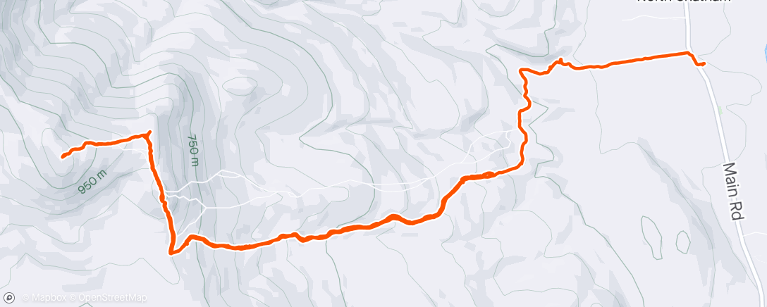 Map of the activity, South Baldface