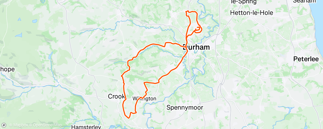 Map of the activity, Morning Ride