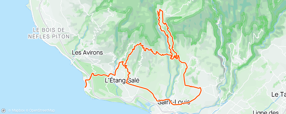 Map of the activity, Ça commence à être du vélo