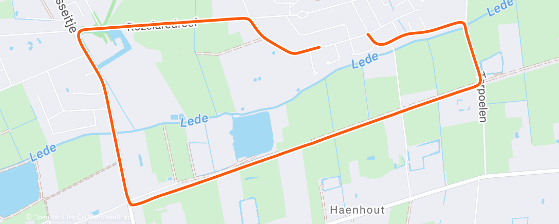 Map of the activity, Ijskoude 🥶 kerstavondwandeling met Bruno