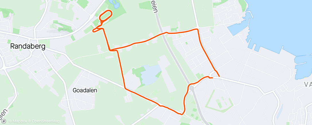 Map of the activity, 4*1km
