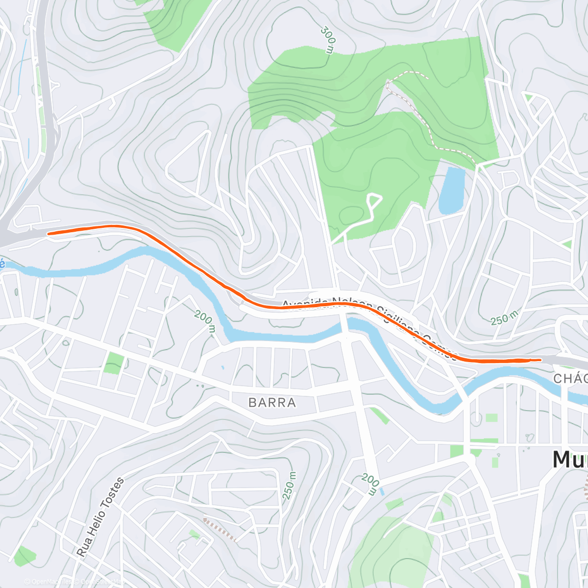 Карта физической активности (Corrida com um calor da morte)