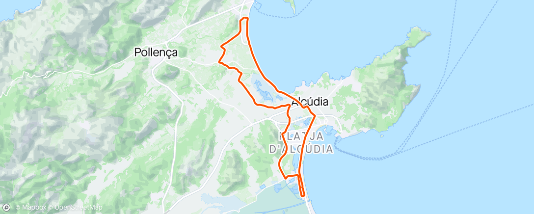 Map of the activity, ☀️ Pollença, Illes Balears Lunch Ride 312 Registration