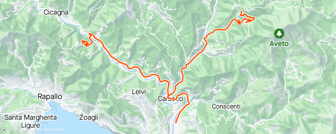 Map of the activity, 12/06/2024 Coreglia Ligure, Liguria, Italy