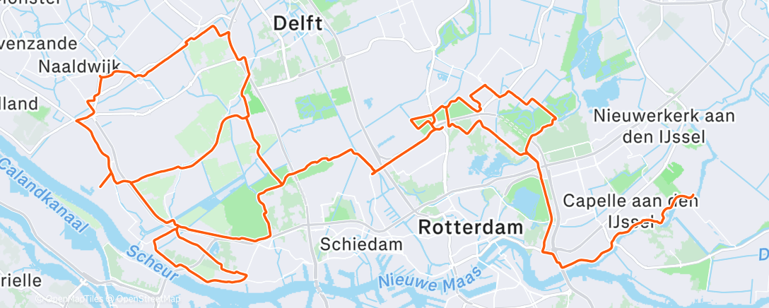 Map of the activity, Morning Ride
