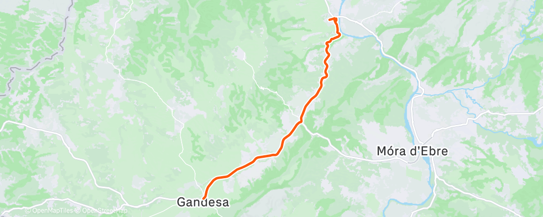 Map of the activity, Bicicleta por la mañana