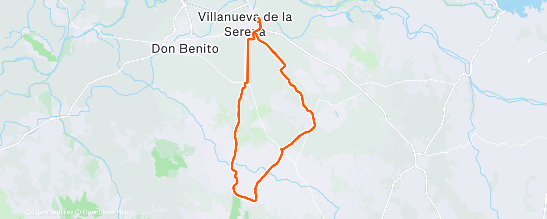 Map of the activity, Bicicleta de montaña matutina