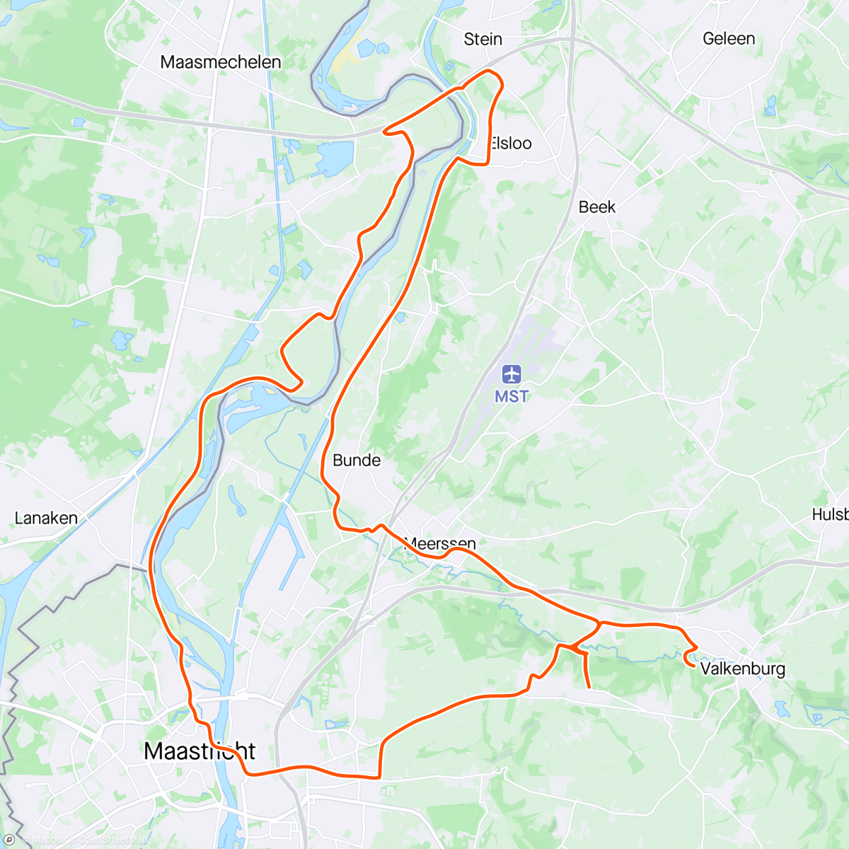 Map of the activity, Limburg dag 1