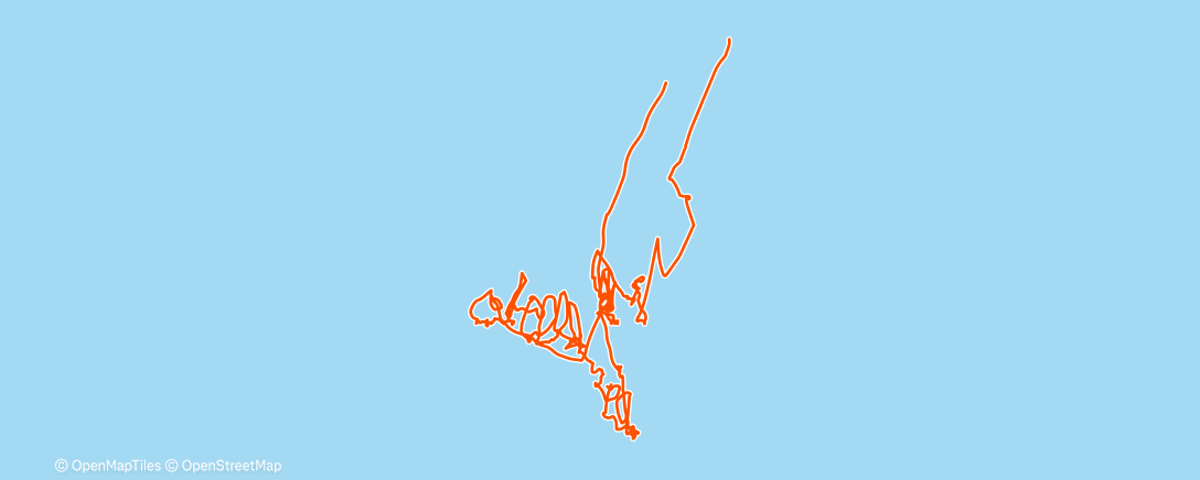 Map of the activity, Morning Surfing
